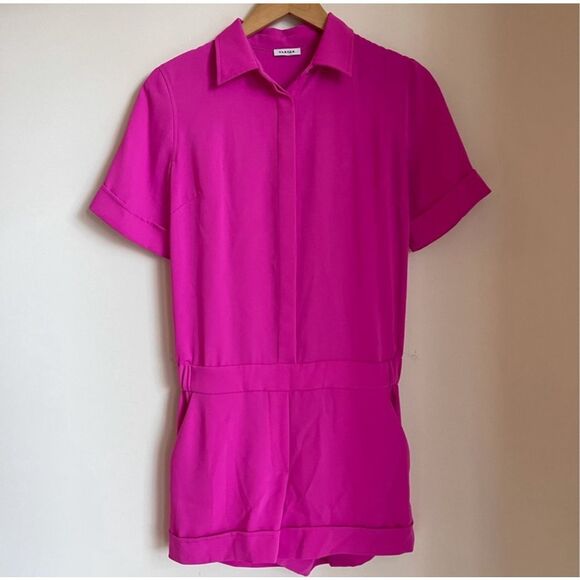 Parosh H Romper Womens Extra Small Jumpsuit Shorts Fuchsia - Picture 3 of 10